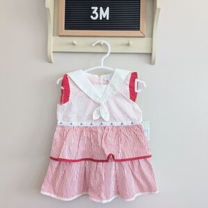 Le Top Polka Dot Baby Dress in Red and White